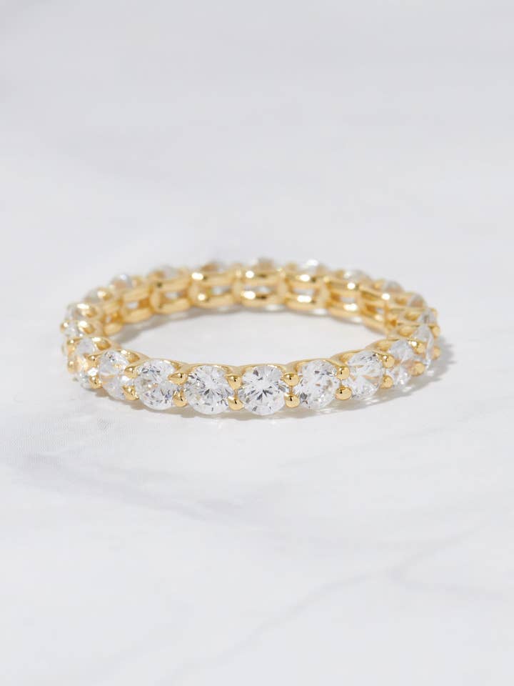 3mm Studded Eternity Band for wholesale by Sami Jewels