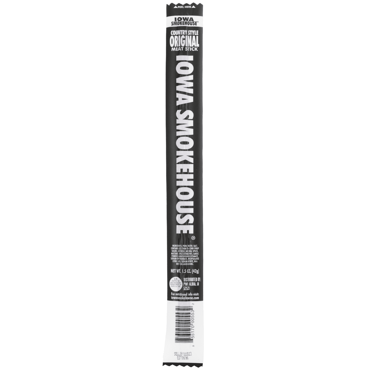 IOWA SMOKEHOUSE - Wholesale Jerky - 1.5 oz Country Style Meat Sticks Original (24/caddy)1