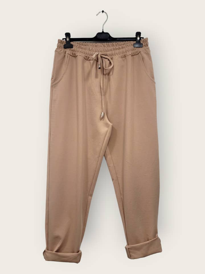 C'MELODIE - Wholesale Pants - Women's - Plus Size - Fluid Pants with Elastic Waist3