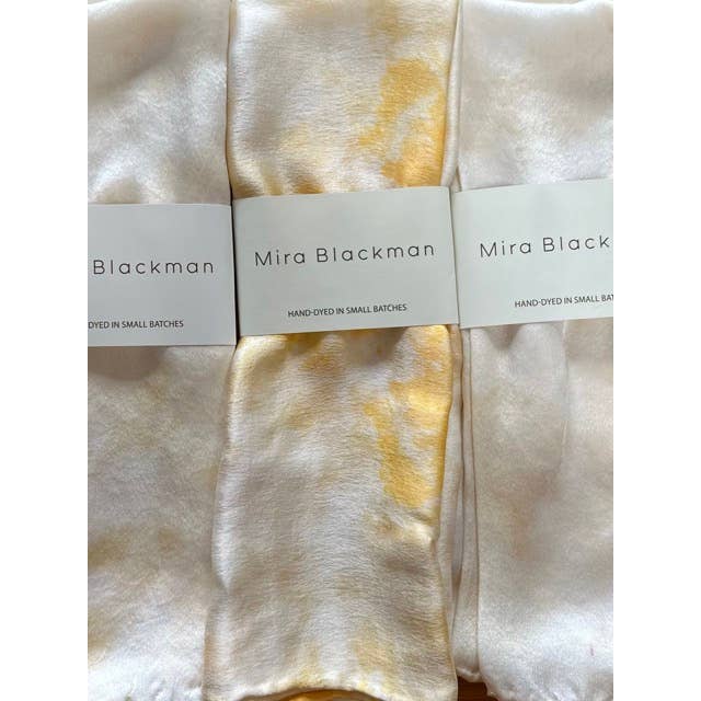 Mira Blackman - Wholesale Sjaal - Dames - Zijden sjaal met handgeverfde grote streeppatronen (10 kleuren) - veelzijdige bandana13