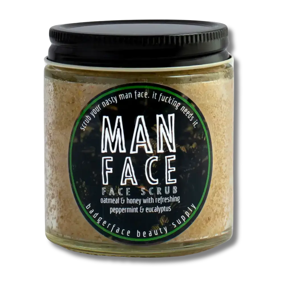 Badgerface Beauty Supply - Wholesale Facial exfoliant/scrub - Face Scrub for Men. Eco Friendly Face Scrub. Face Care.1