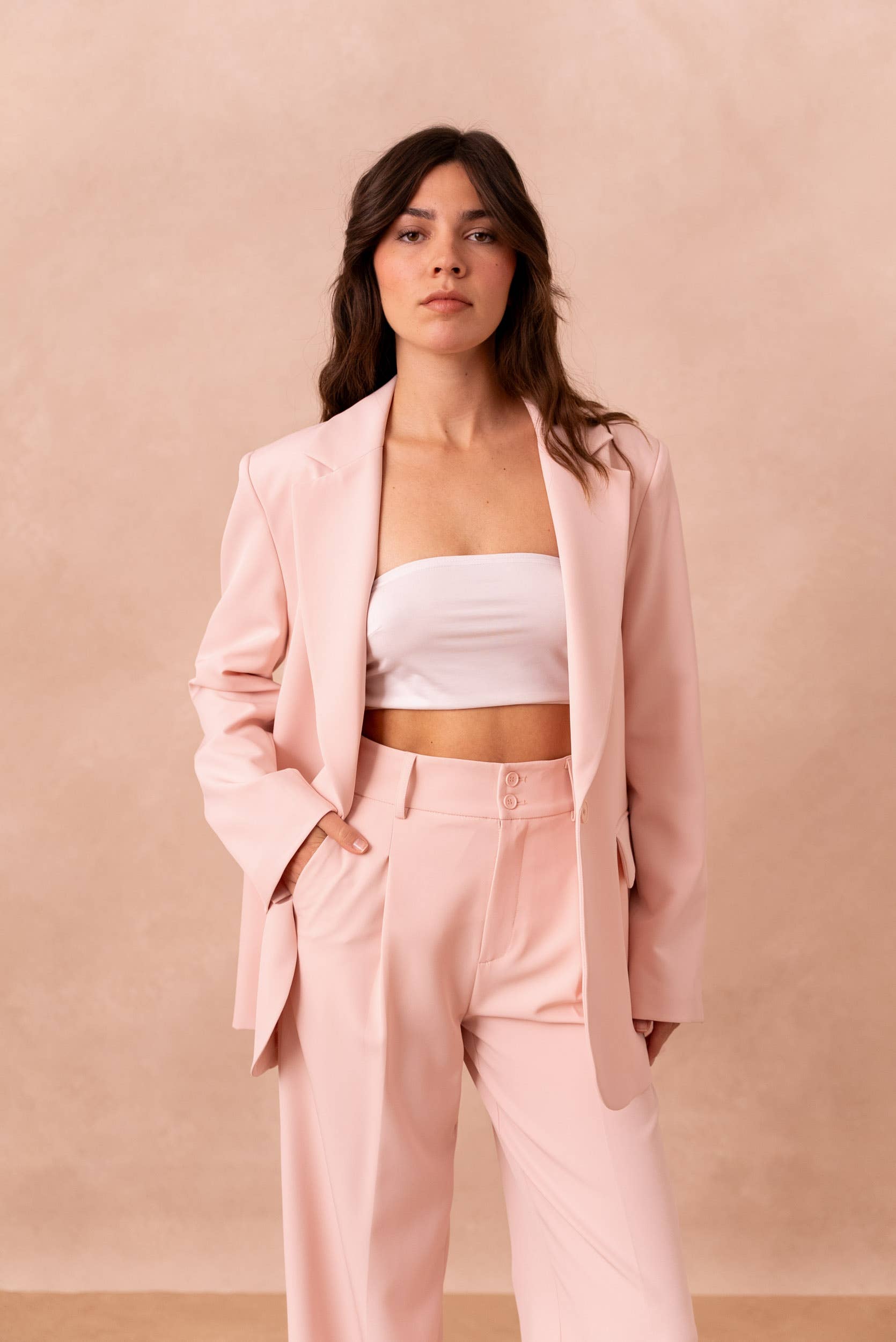 Attentif Paris - Wholesale Suit Jacket - Women's - [Timeless] Solid oversized jacket timeless28