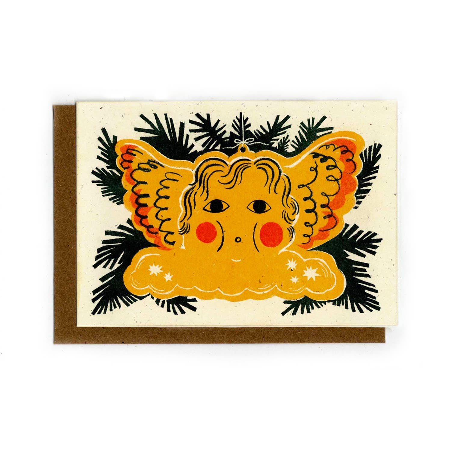 Lillian Melcher – wholesale Season’s Greetings card – Angel Ornament Card1