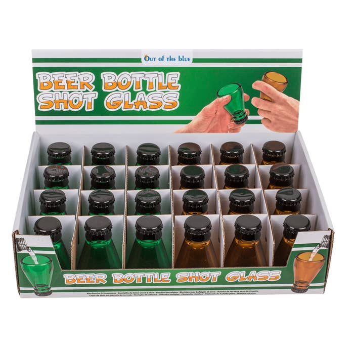 Out of the blue KG - Wholesale Shot Glass - Beer Bottle Shot Glass. for approx. 40 ml,1