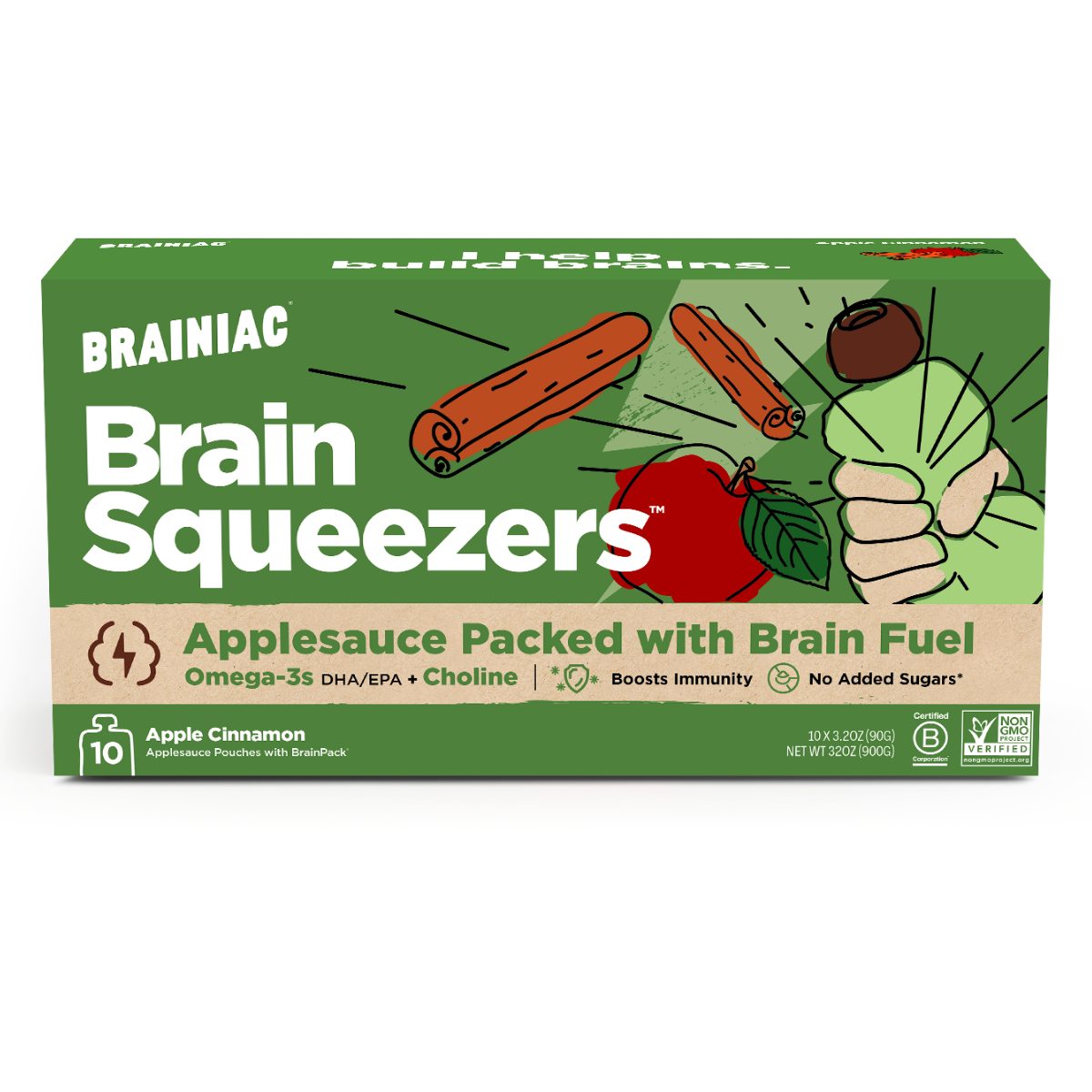 Brainiac - Wholesale Dried/Dehydrated Fruit - Cinnamon Omega-3 Applesauce1