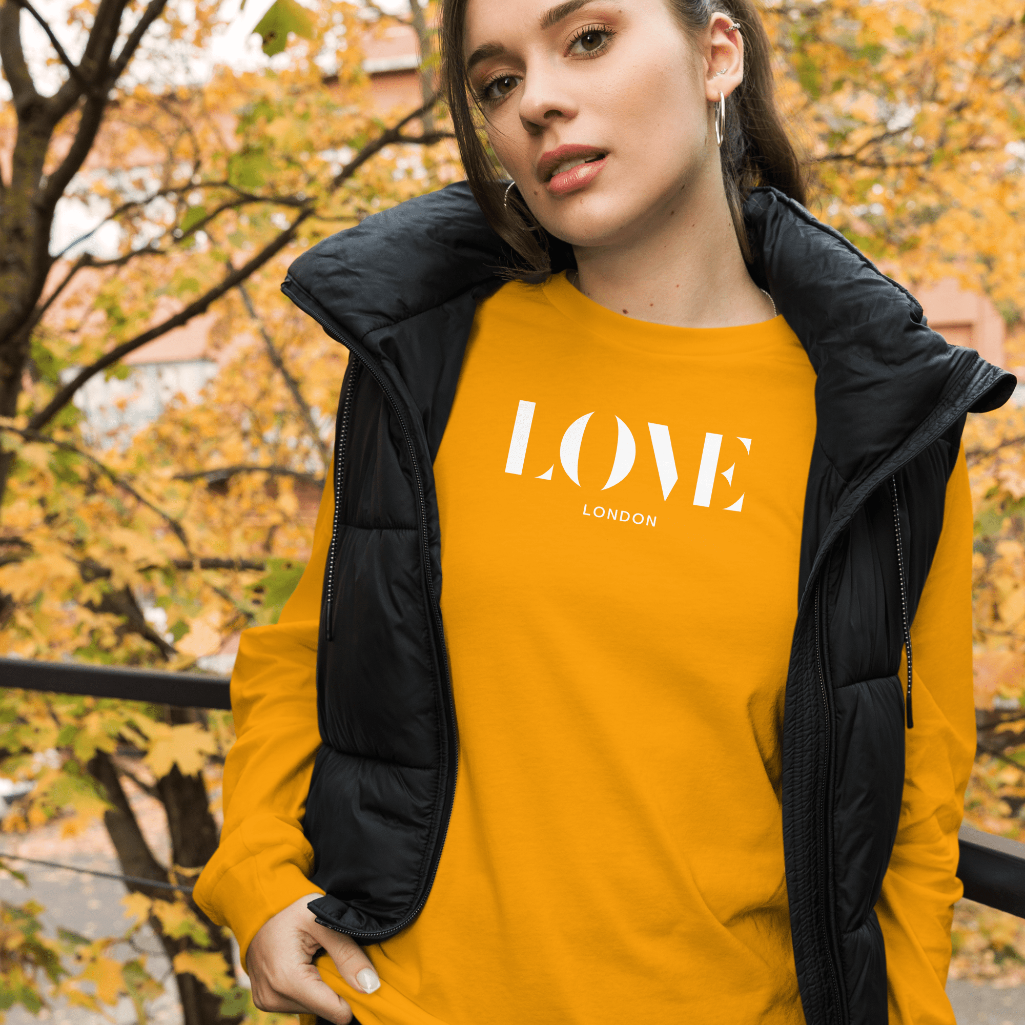 Jolly & Goode - Wholesale Screen Printed T-Shirt - Women's - Love London Long Sleeve Shirt22