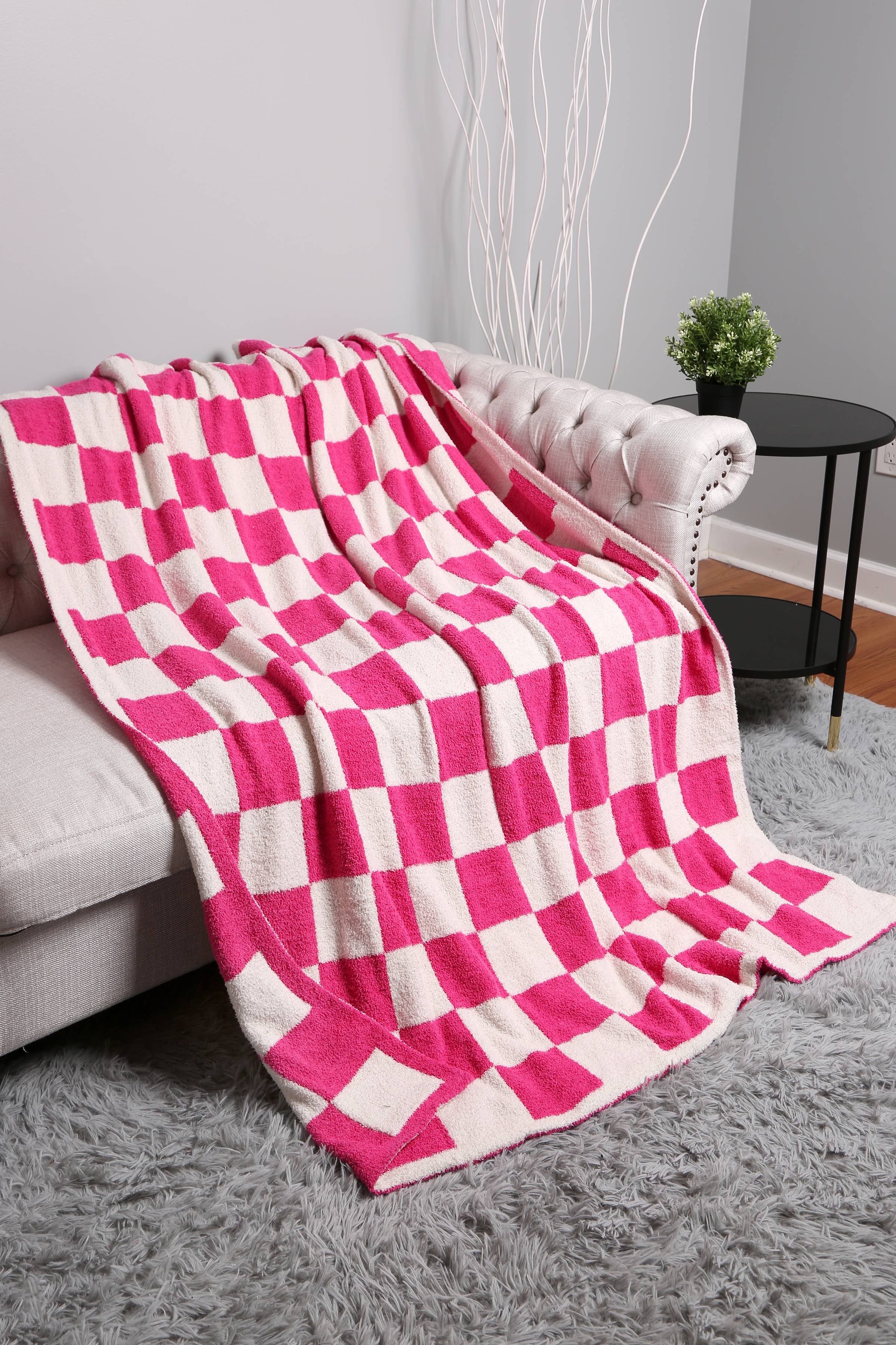 Queens Designs - Wholesale Throw Blanket - Checkered Print Blankets 6