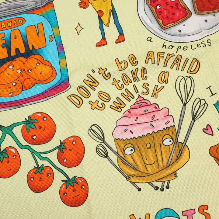 PonkyWots – wholesale Tea towel – PonkyWots Positively Soup-er Foodie Pun Tea Towel5