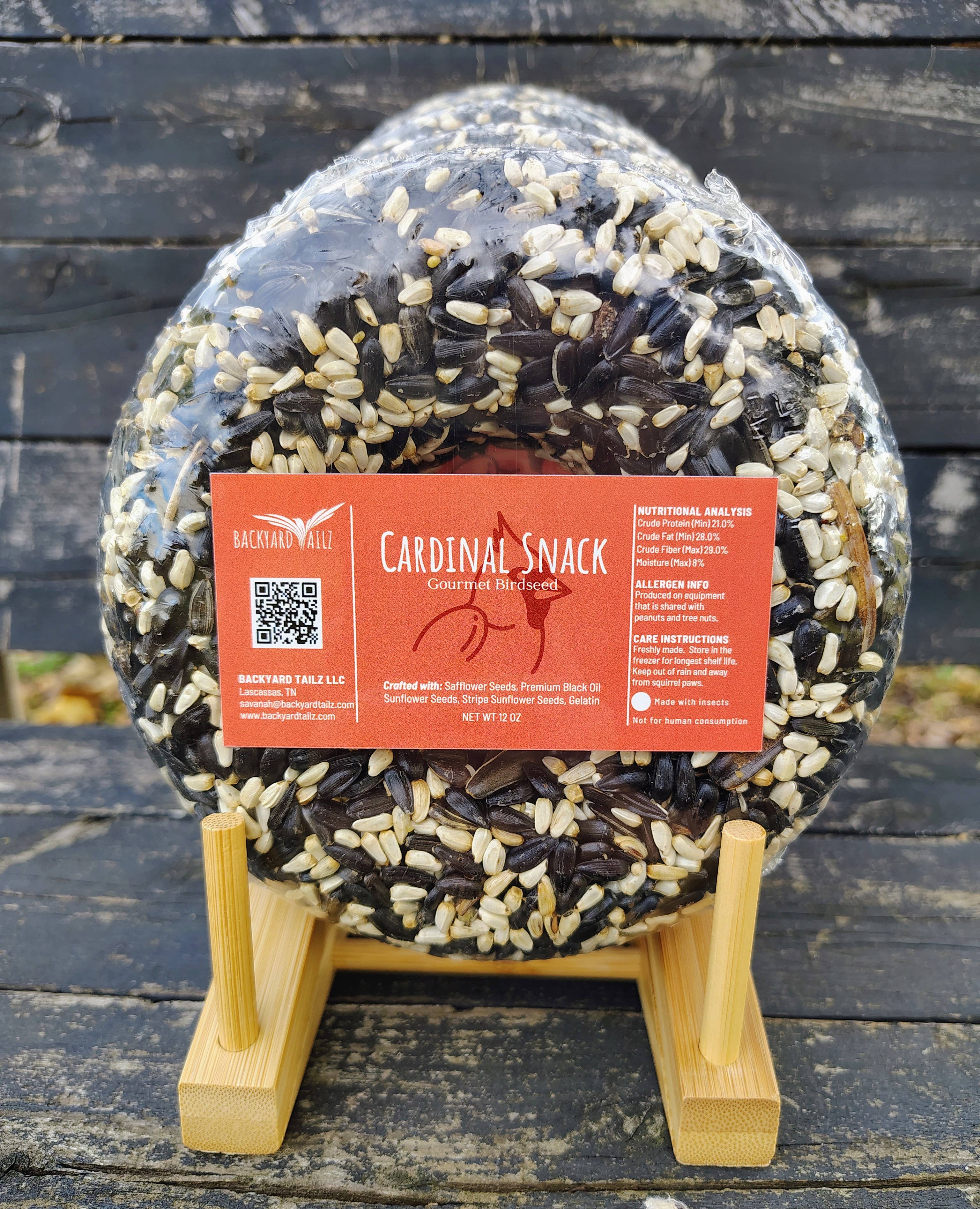 Backyard Tailz - Wholesale Bird Feeder - Birdseed Wreath (Cardinal Snack)5