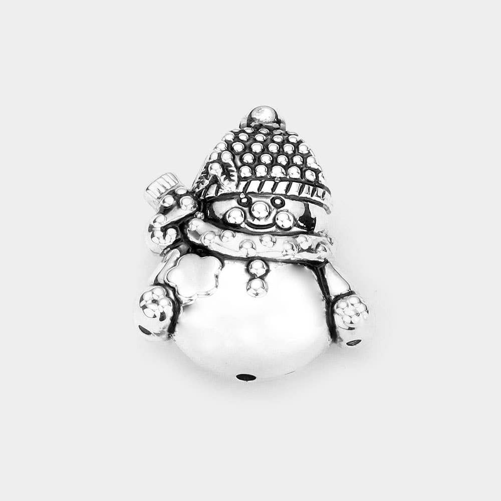 Sensibling Corp. - Vente Breloques/médailles personnalisées - Pendentif bonhomme de neige en émail2