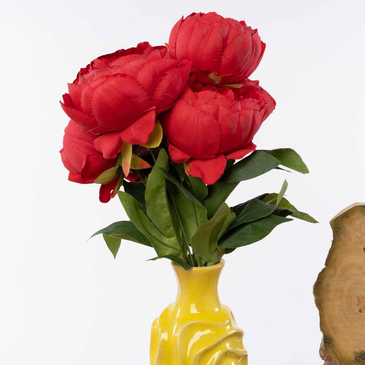 Artificial English Rose- Red for wholesale on Faire4