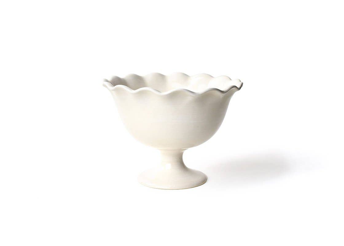 Coton Colors - Wholesale Bowl - Signature White Ruffle Trifle Bowl