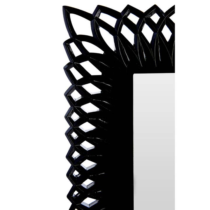 Interiors by Premier – wholesale Picture frame – Swirl Black High Gloss 5 x 7" Photo Frame3