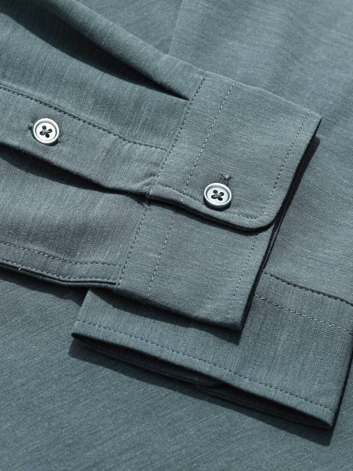 INTO THE AM - Vente Chemise à col boutonné – homme - Chemise boutonnée à manches longues pour hommes45