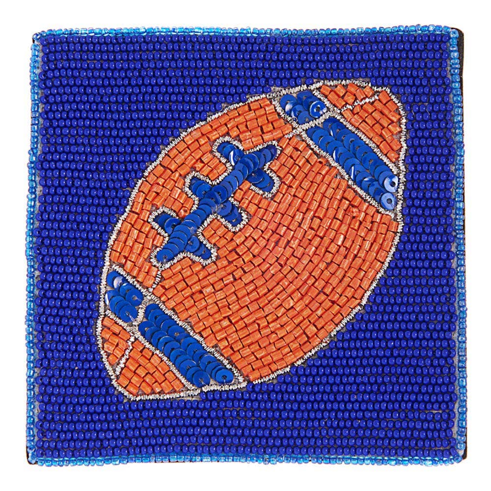 Sensibling Corp. – Großhandel Untersetzer – Game Day Fußball-Untersetzer mit Paillettenperlen8