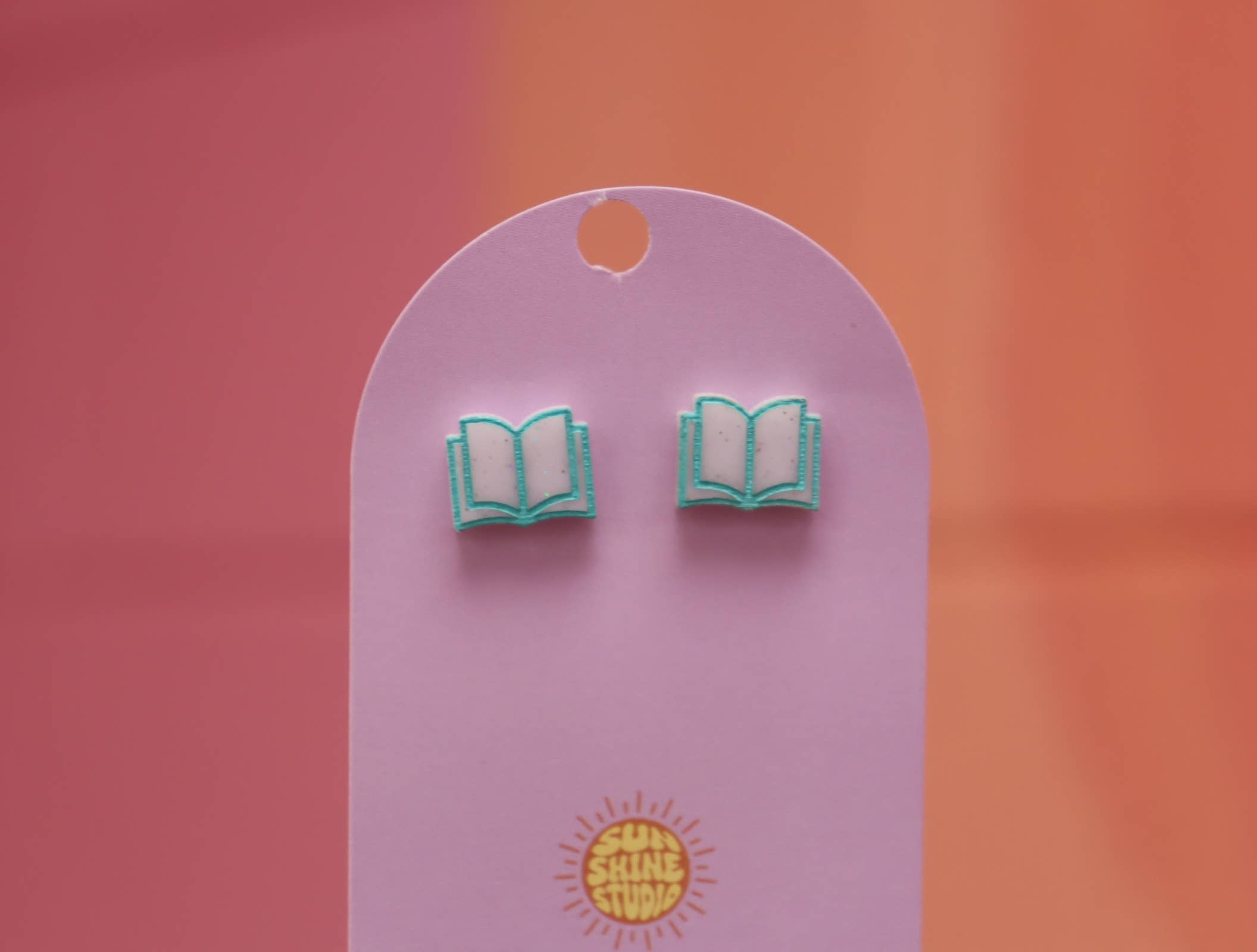 Sunshine Studio - Wholesale Stud/Post Earrings - Open Book Tiny Stud Earrings37