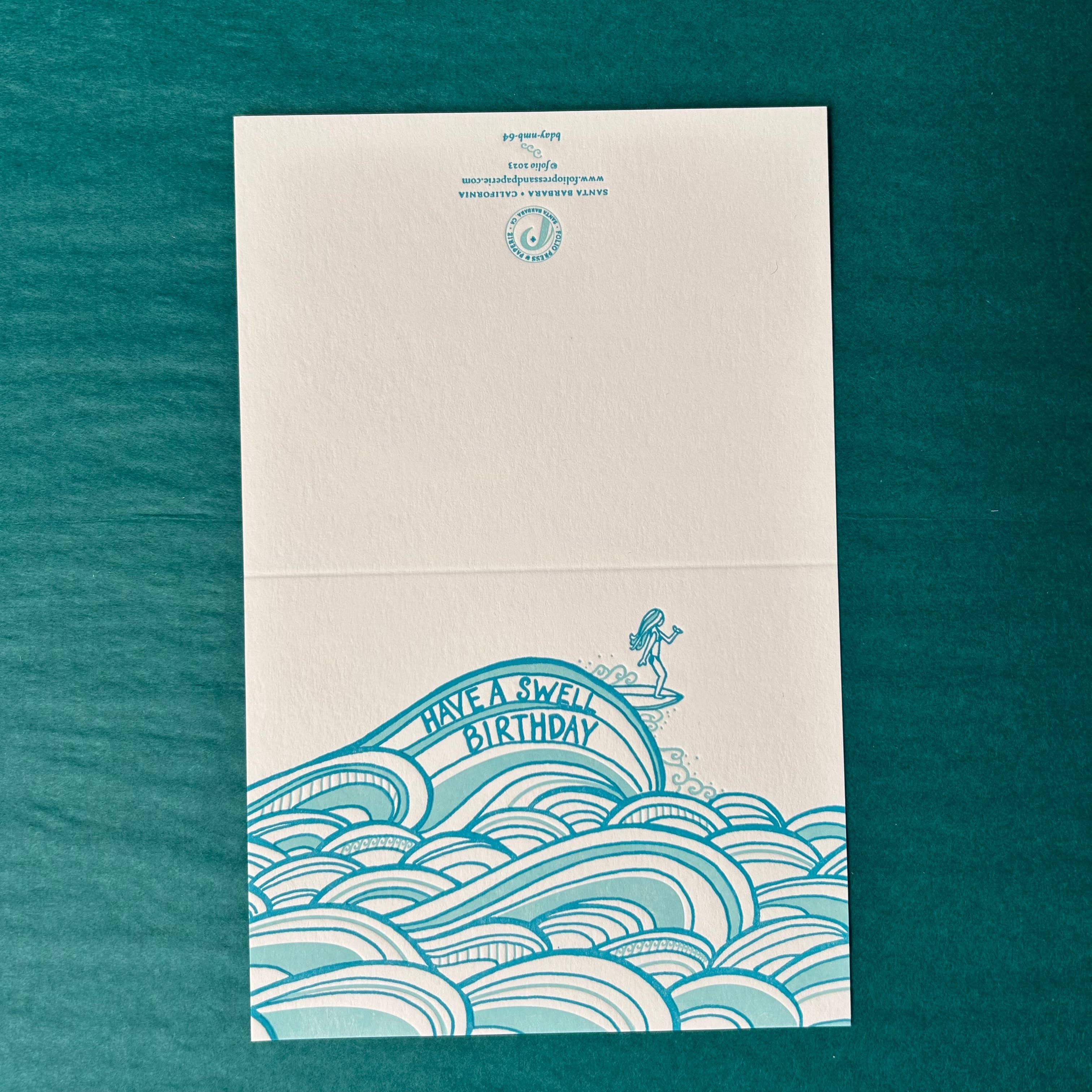 folio press & paperie – wholesale Födelsedagskort – Ha ett svälla födelsedagskort2