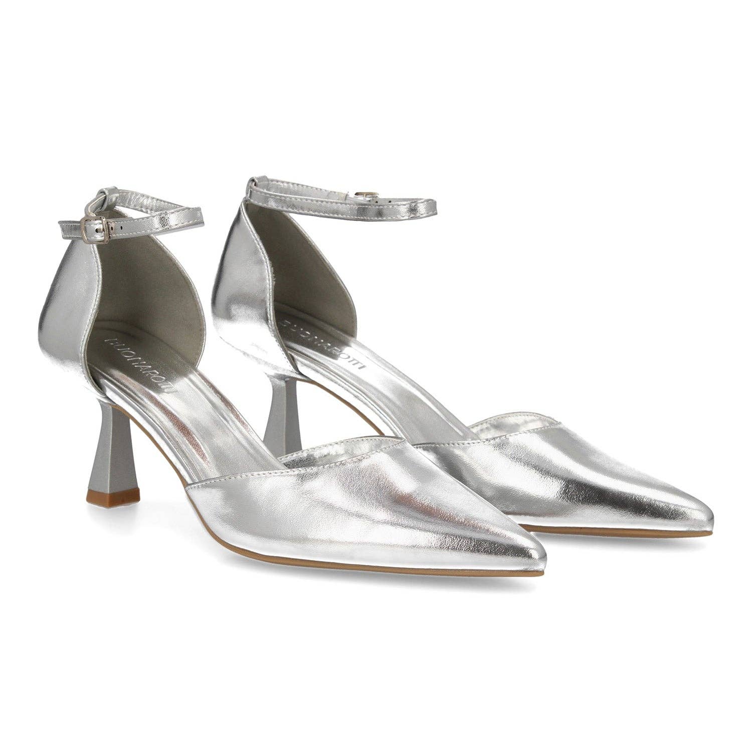 Brideluxe Mayorista - Wholesale Boots - Women's - Silver Court Shoe With Fine Stiletto Heel0