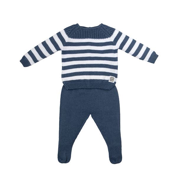 Cabrera Baby Set Blue 100% Cotton for wholesale by Minutus