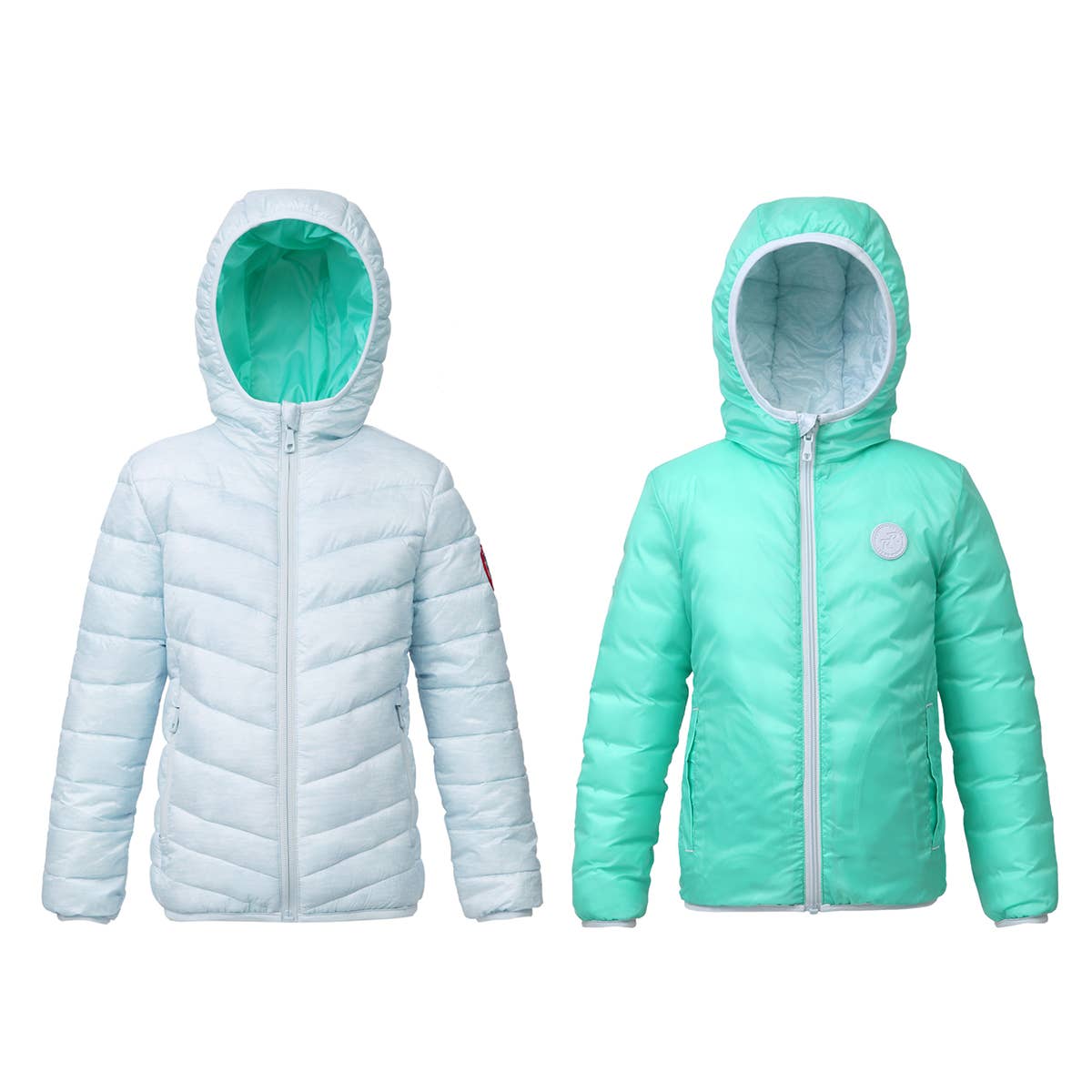 Rokka & Rolla - Wholesale Puffer Jacket - Kids - Girls' Reversible Light Puffer Jacket Coat63