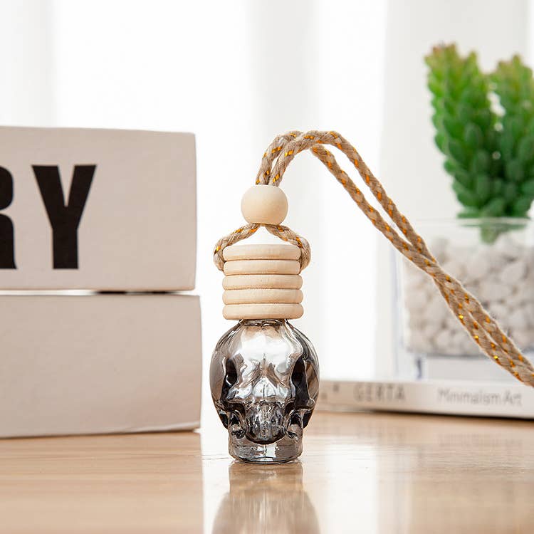 Candles Meta - Wholesale Car Freshener - Unisex - Skull Gradient Black Car Air Freshener Bottle Diffuser Empty2