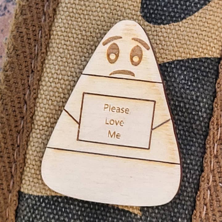 Foley Handmade - Wholesale Lapel Pin/Button - Candycorn Message Pin0