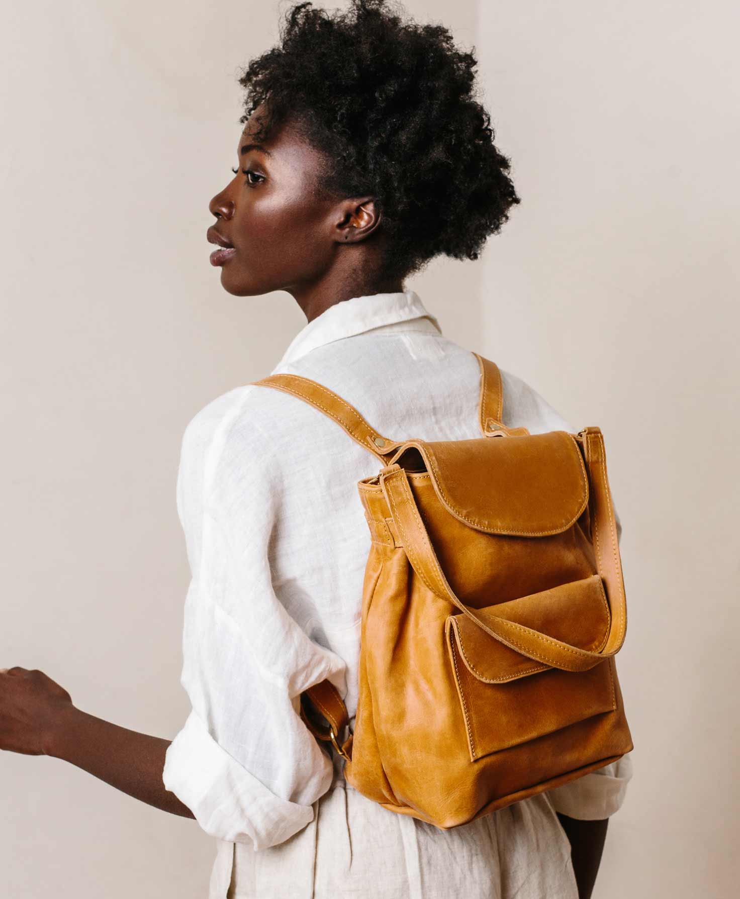 Noonday - Wholesale Backpack - Women's - Leather 'Homesteader' Convertible Backpack1
