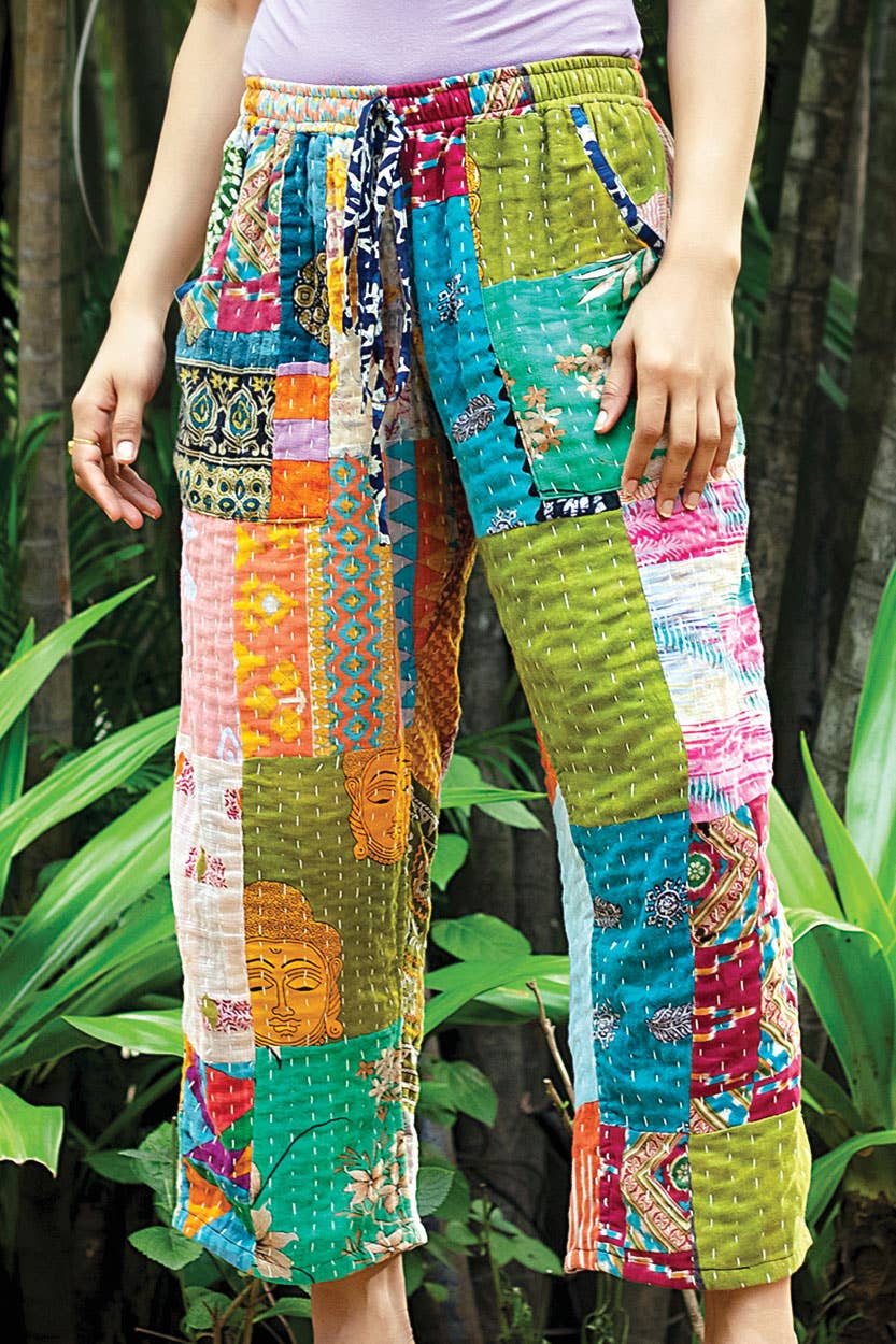 パンツ WONDER FULL LIFE KANTHA WRAP PANTS パンツ WONDER FULL LIFE KANTHA WRAP PANTS Shop Wevez Kantha