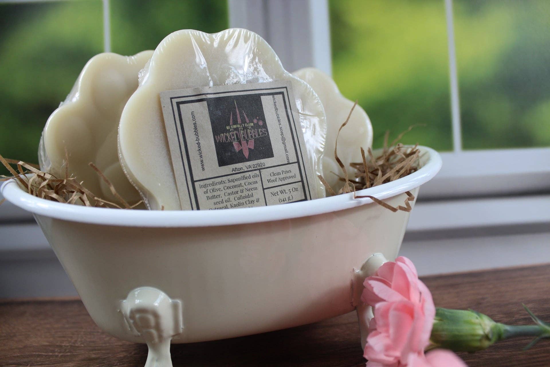 Wicked Bubbles LLC - Wholesale Pet Soap - Dog - Clean Paws - Woof approved2