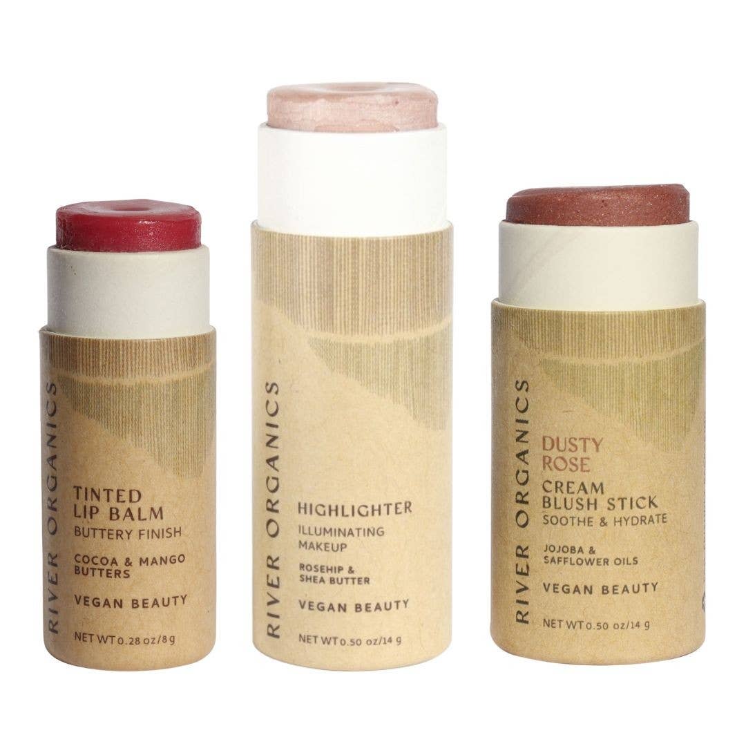 River Organics - Wholesale Lip Balm Set - Lip + Highlighter + Blush Set (Mix & Match)26