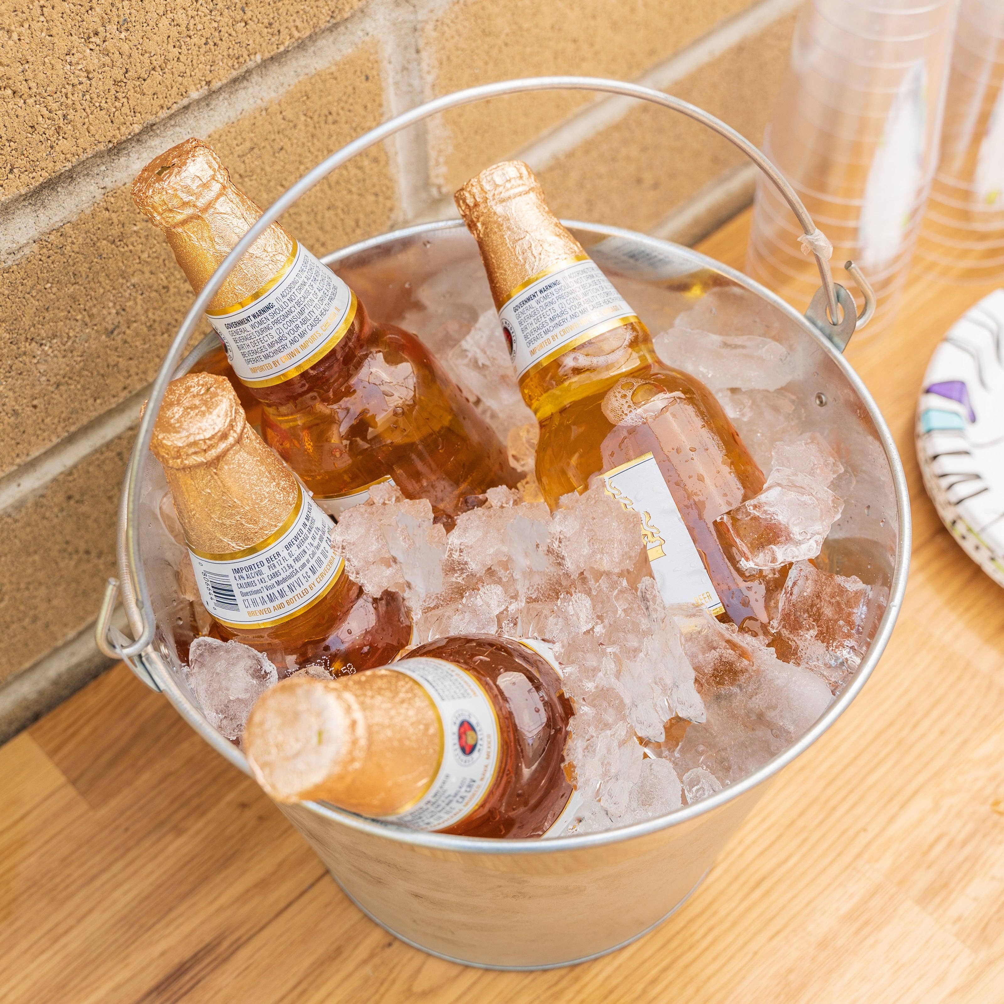 Portofino International Trading, USA - Wholesale Bucket/Pail - Metal Pail Bucket Silver - 1 Gallon8