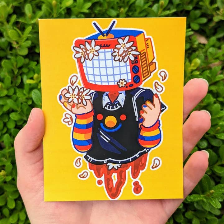Milky Tomato - Venta al por mayor Ilustración - Impresiones Gore Mini de TV Head