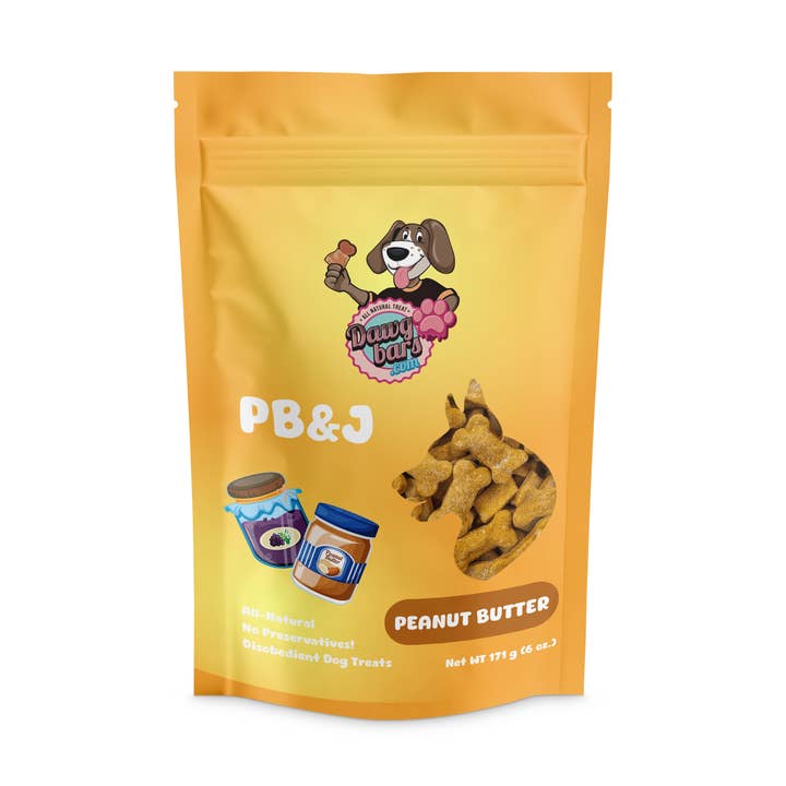 All Natural Premium ”PB&J Peanut Butter” hund- och valpgodis för wholesale av Katz Krave