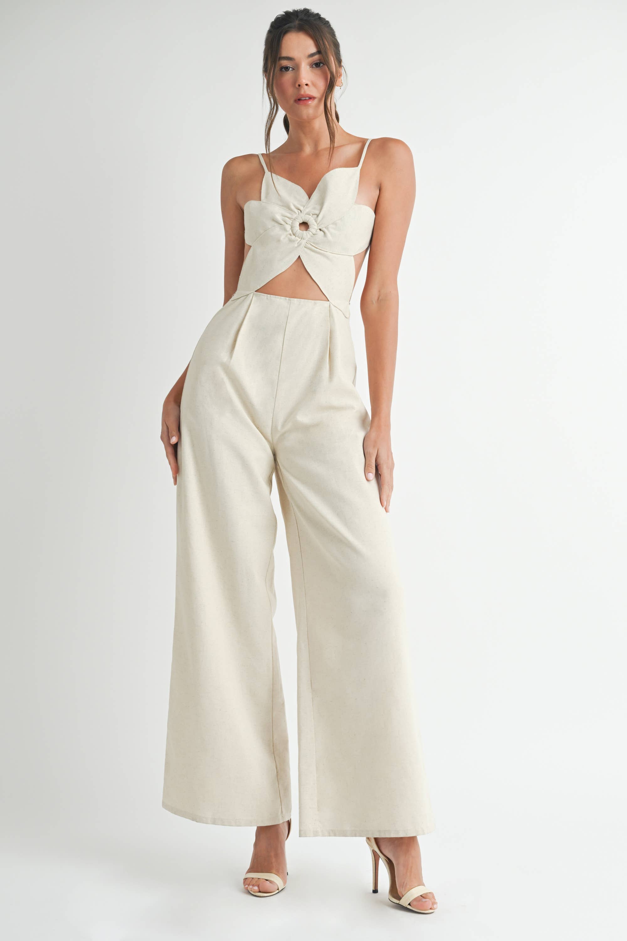 Endless Blu - Wholesale Jumpsuit - Women's - LR1568 Floral Linen Jumpsuit