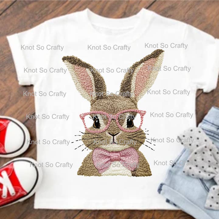 (6924) girl bunny - easter for wholesale by Knot so crafty