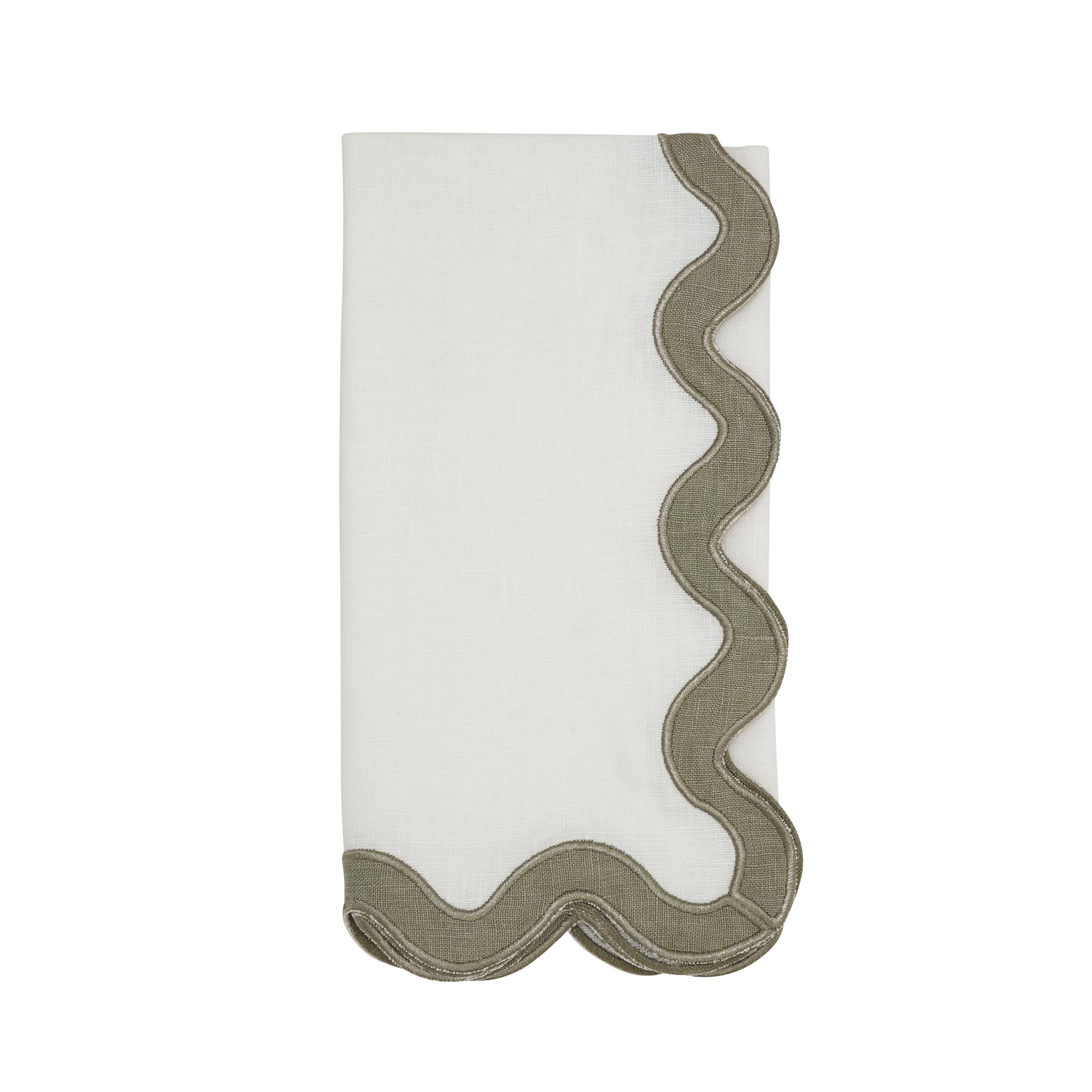 Saro Lifestyle – wholesale Dinner & cloth napkin – Linen Ric-Rac Border Dinner Napkin19