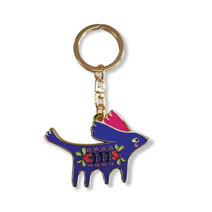 Metal nøglering - Funky Christmas (funky doggie) for engroshandel hos Maison Royal Garden