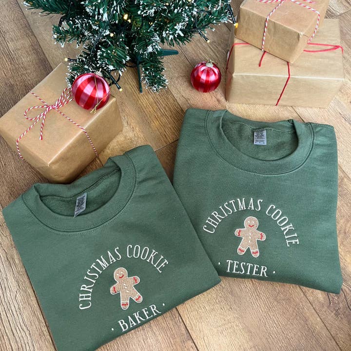 Christmas Cookie TESTER ONLY-ADULT Embroidered Christmas Jumper for wholesale by Shop Late 80s