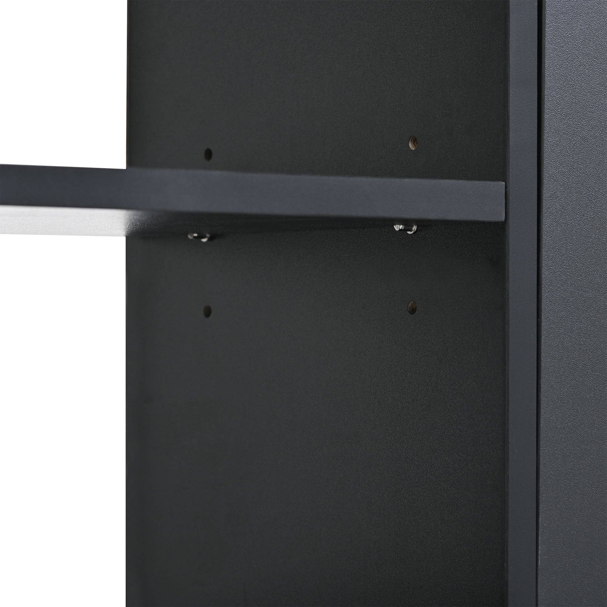 39F Inc. - Wholesale Shoe Rack - Modern Black Tipping Bucket Shoe Cabinet (4 Drawers, 2-Tier)15