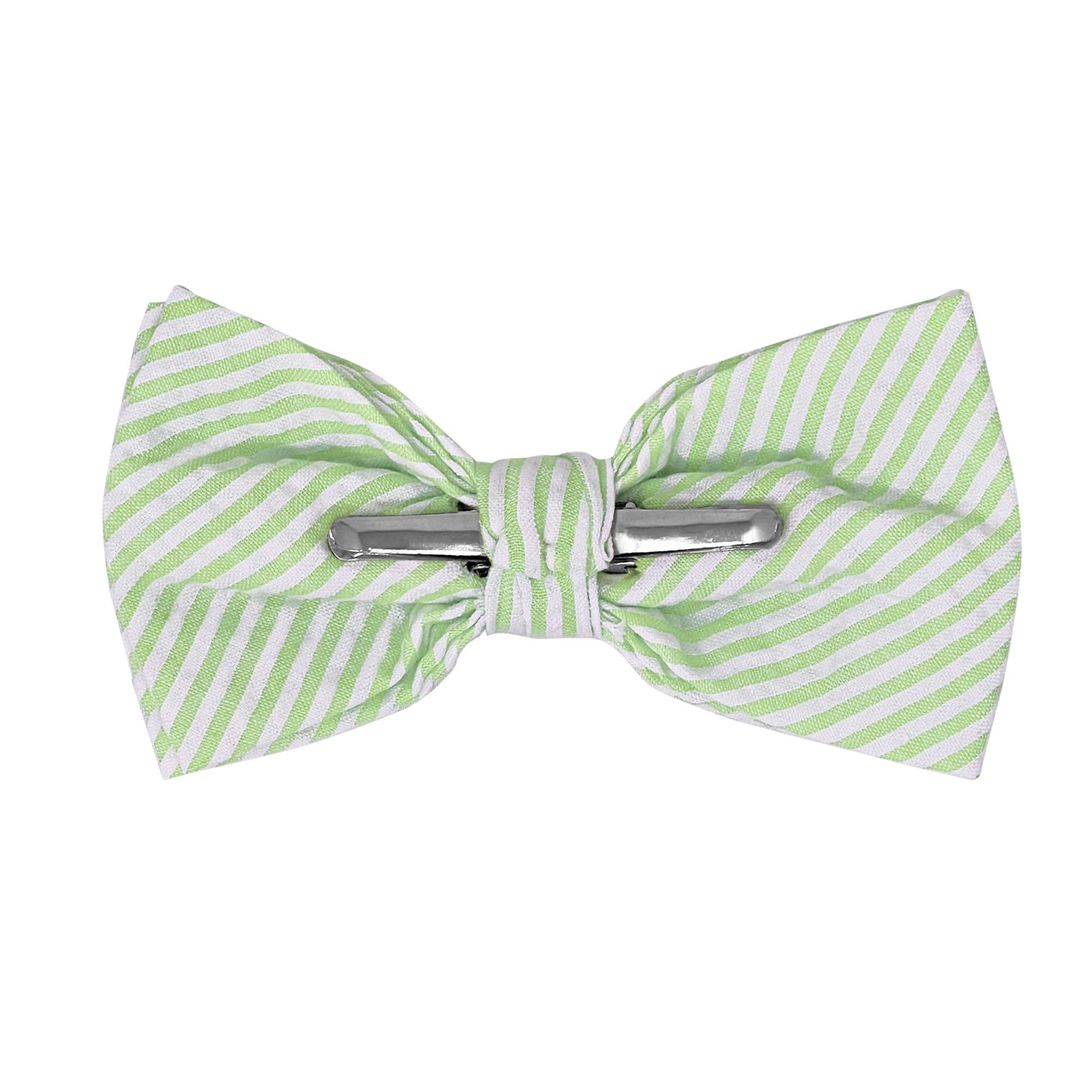 Jacob Alexander - Wholesale Bow Tie - Men's - Men's Seersucker Striped Bow Tie48
