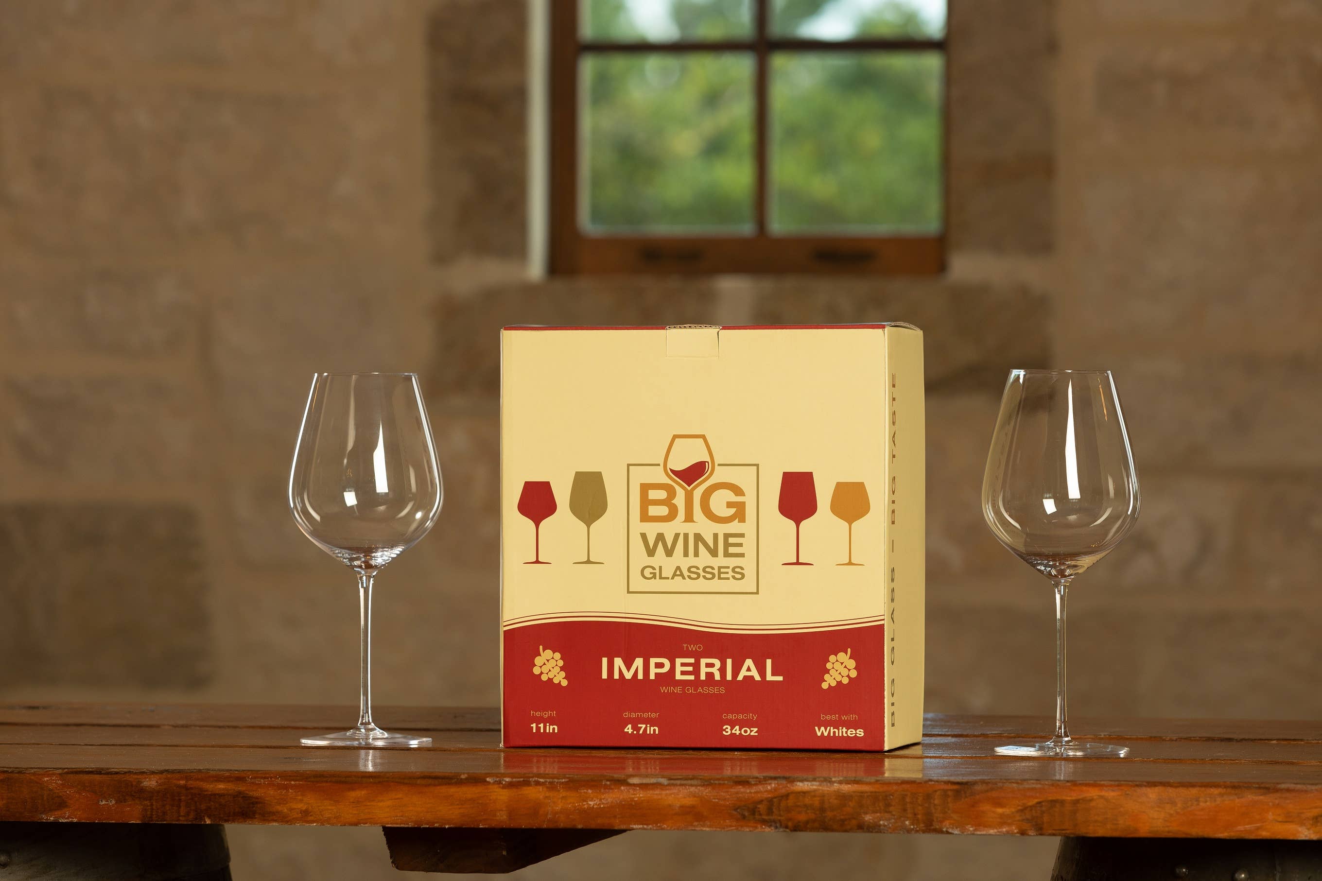 Big Wine Glasses - Vendita all'ingrosso Bicchieri da vino - IMPERIAL - Bicchieri da vino grandi oversize (set di 2)14