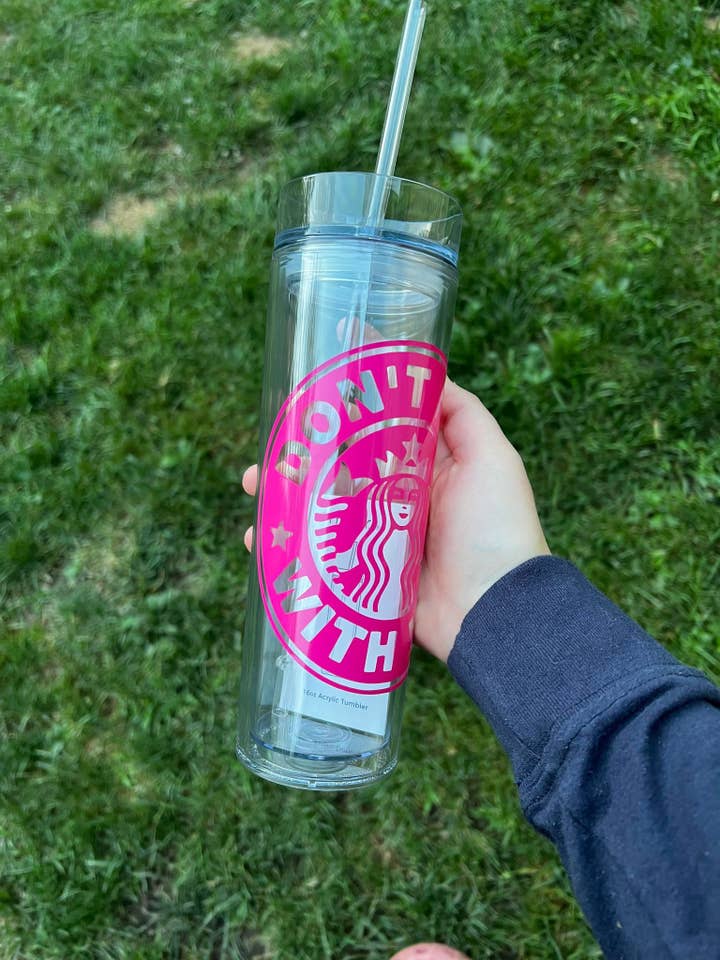 Don't F** k With Me Copo magro de 16 onças por atacado de The Crazy Craft Girl LLC