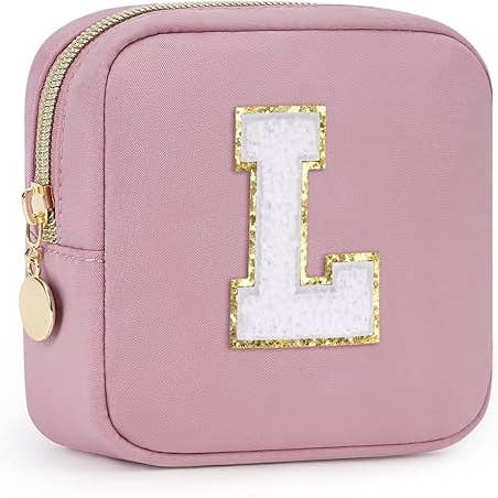 wandf – Großhandel Schmink-/Kosmetiktasche – Personalisierte Monogramm-Tasche Mini Initialen Schminktasche130