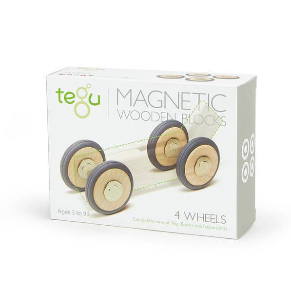 Tegu - Wholesale Wood Toy - Kids - Wheels Four Pack1