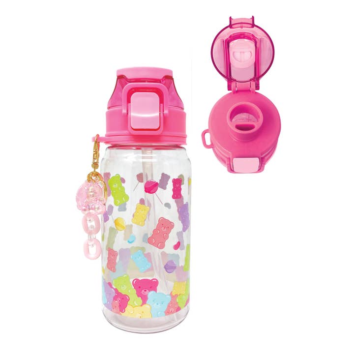 Hot Focus, Inc. - Wholesale Water Bottle - Two in 1 Spout Water Bottle, Gummy Bear, (21.98 FL OZ/650 mL