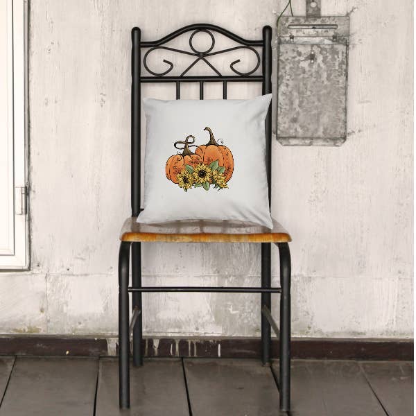 Fall Pumpkin Pillow Cover for wholesale by The Adorned Willows Marketplace LLC