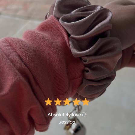 Blush Pop Creations - Wholesale Keychain - Women's - Chocolate Scrunchie Wristlet Keychain3