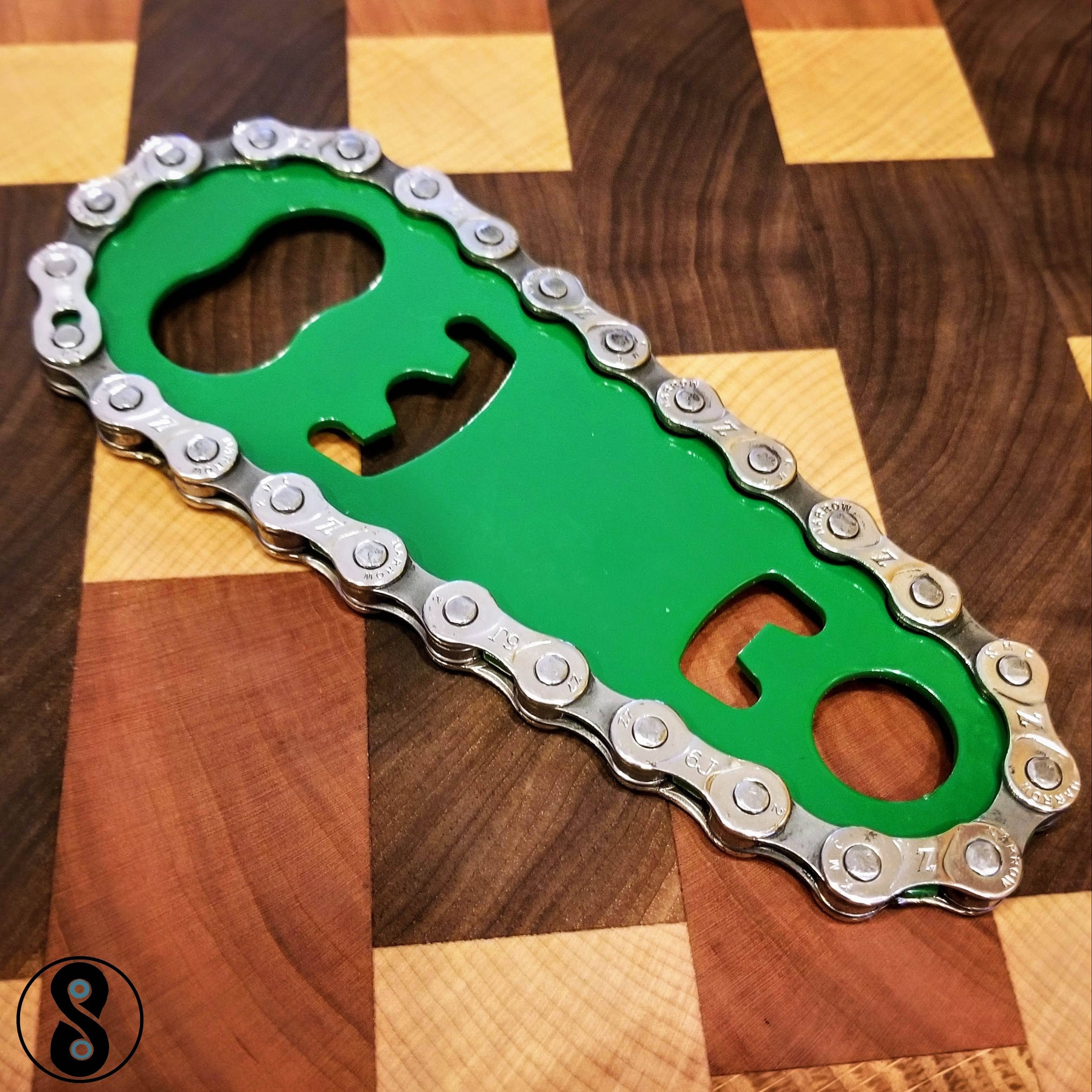 Tinkering Cyclist - Wholesale Bottle/Wine Opener - Upcycled Bike Chain Barware Bottle Opener0