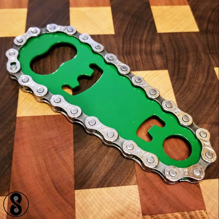 Tinkering Cyclist - Wholesale Bottle/wine opener - Upcycled Bike Chain Barware Bottle Opener