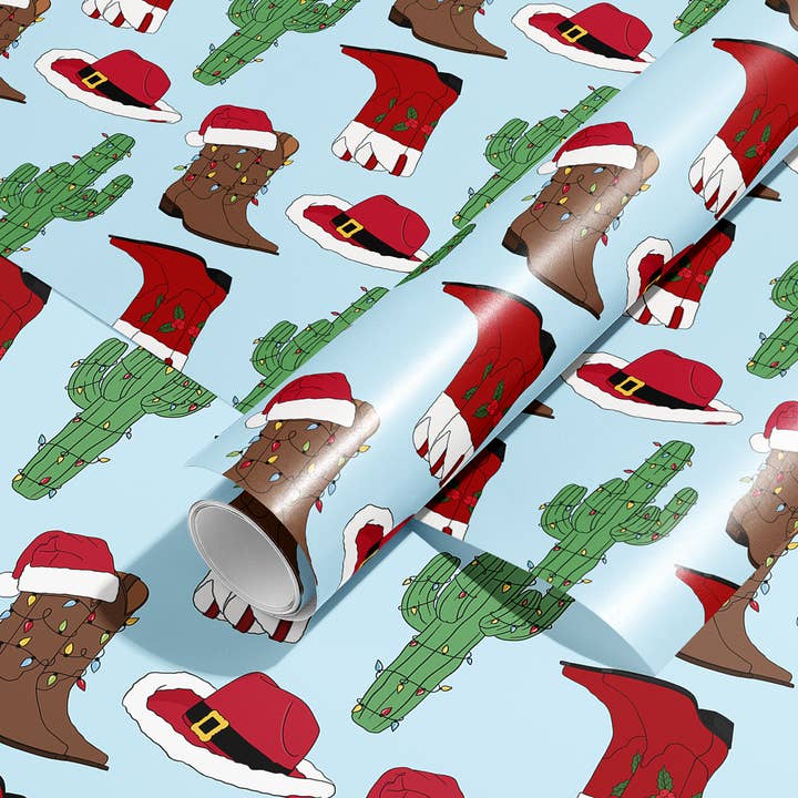 Howdy Christmas Indpakningspapir for engroshandel hos Sammy Gorin LLC